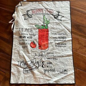 NEW. Shiraleah "BLOODY MARY" TEA TOWEL